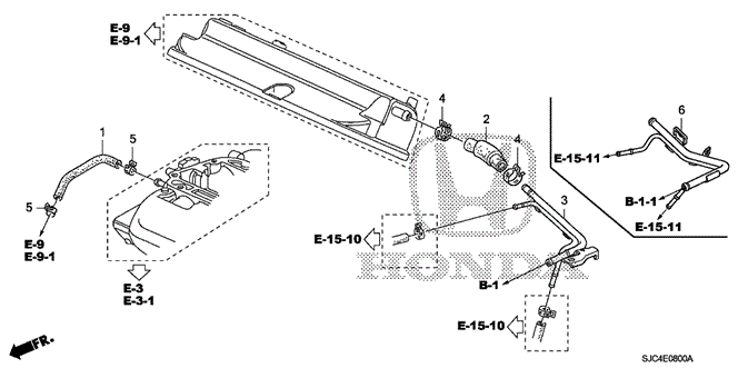ENGINE/BREATHER TUBE for 2011 Honda RIDGELINE #1