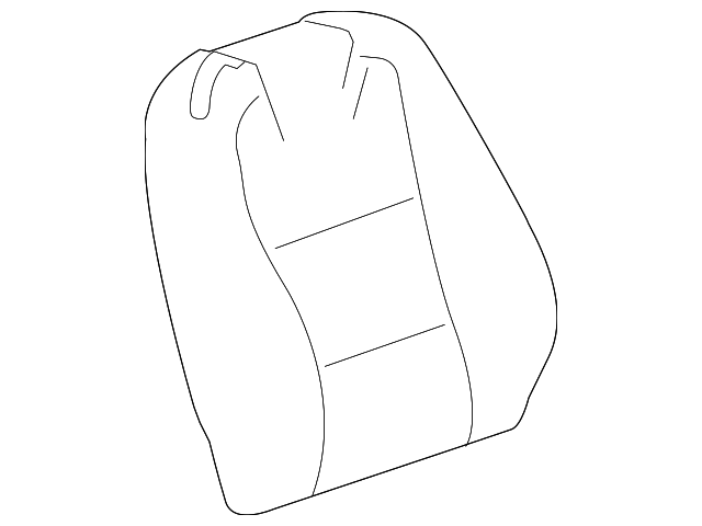 20981570 Деталь SEAT BACK COVER, RIGHT