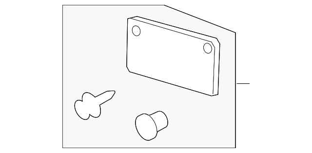 5C6-807-285-A-9B9 Деталь LICENSE BRACKET