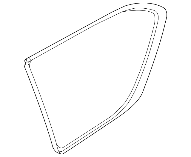 833005ZA0A Деталь QUARTER GLASS, RIGHT