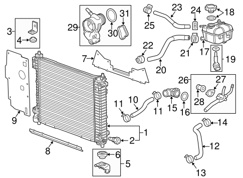SRX RADIATOR & COMPONENTS