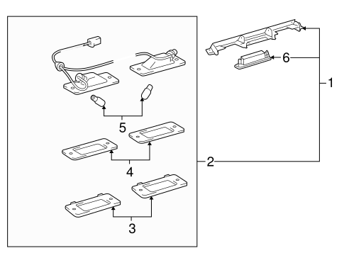 GS350 LICENSE LAMPS