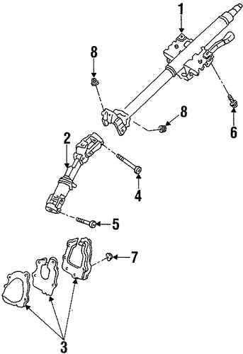 Escort SHAFT & INTERNAL COMPONENTS