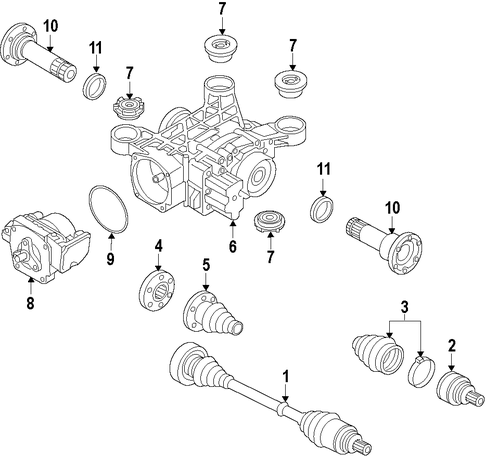 TT Quattro AXLE SHAFTS & JOINTS