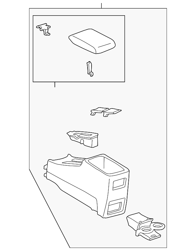 58905-AA012-B0 REAR CONSOLE
