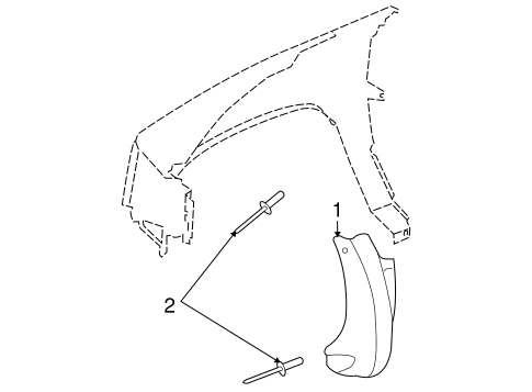 Raider EXTERIOR TRIM - FENDER