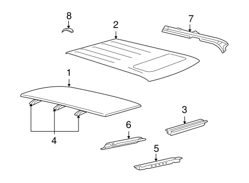 Explorer Sport Trac ROOF & COMPONENTS