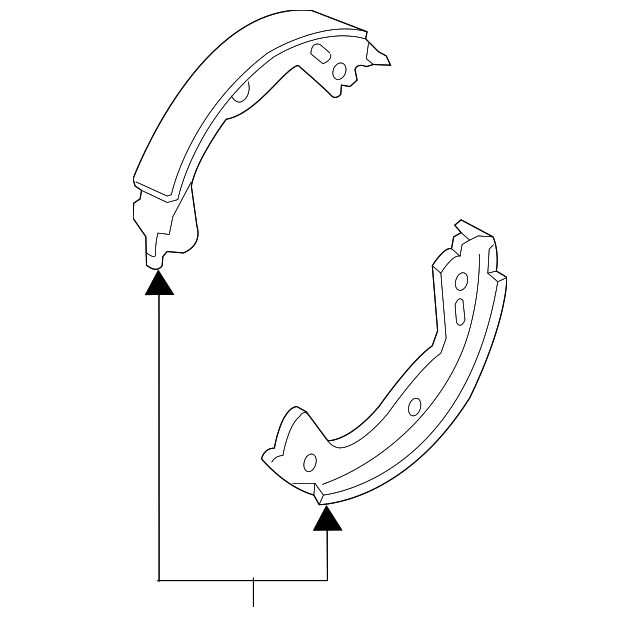58305-B1A00 Деталь PARK BRAKE SHOES