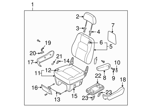 Sedona FRONT SEAT COMPONENTS 3