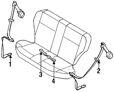 200SX REAR SEAT BELTS
