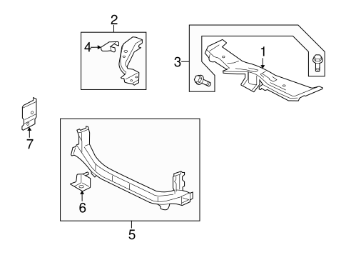 Lancer RADIATOR SUPPORT