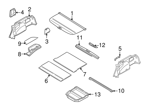 Outback INTERIOR TRIM - REAR BODY