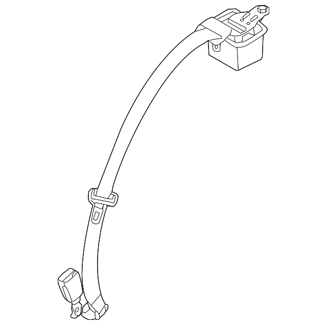 89850-3T500WK Деталь CENTER BELT ASSY