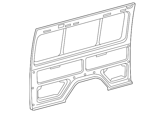 5121899AA Деталь SIDE PANEL, RIGHT