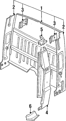 B2200 REAR BODY PANEL