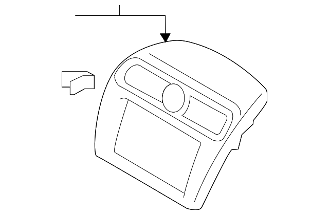 8002B480XA Деталь CENTER BEZEL
