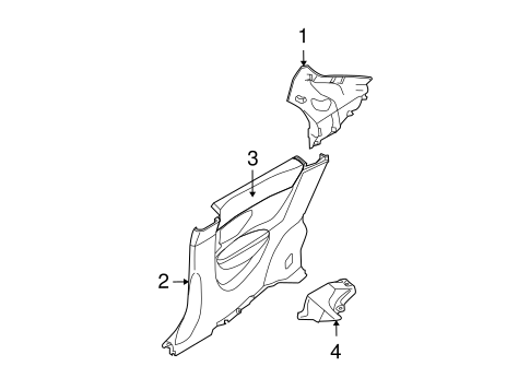 Accent INTERIOR TRIM - QUARTER PANELS