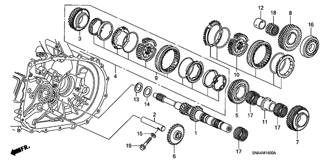 CIVIC SEDAN MT MAINSHAFT (2.0L)