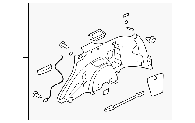 7230A189YA Деталь LOWER QTR TRIM, LEFT