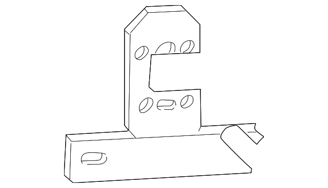 E4TZ-13406-A LICENSE BRACKET