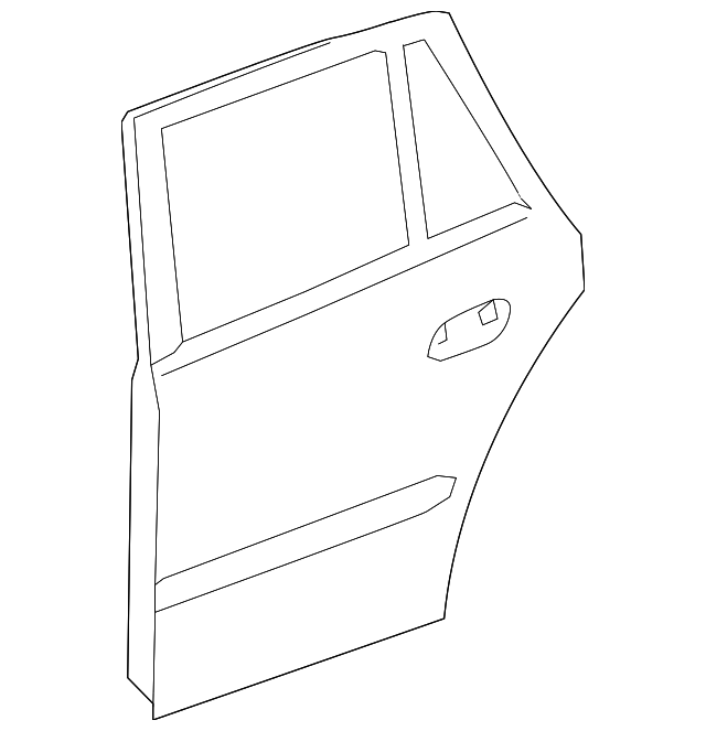 164-730-09-05 DOOR SHELL, LEFT