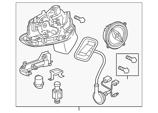 7P6-857-508-A-9B9 Деталь MIRROR ASSY, RIGHT