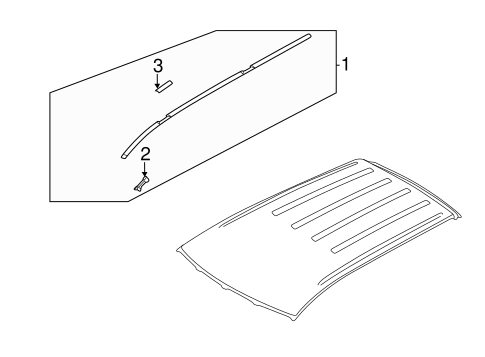 Outlander Sport EXTERIOR TRIM - ROOF