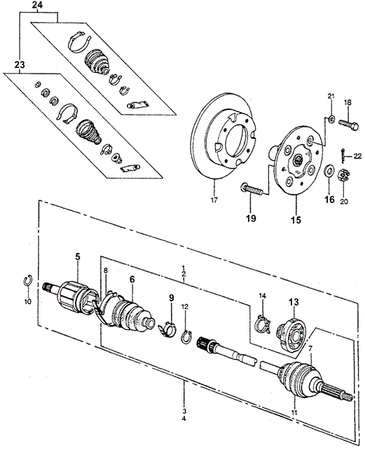 CHASSIS/DRIVESHAFT - FRONT BRAKE DISK for 1979 Honda ACCORD HATCHBACK #1