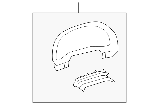 55404-0E020-C0 Деталь CLUSTER BEZEL