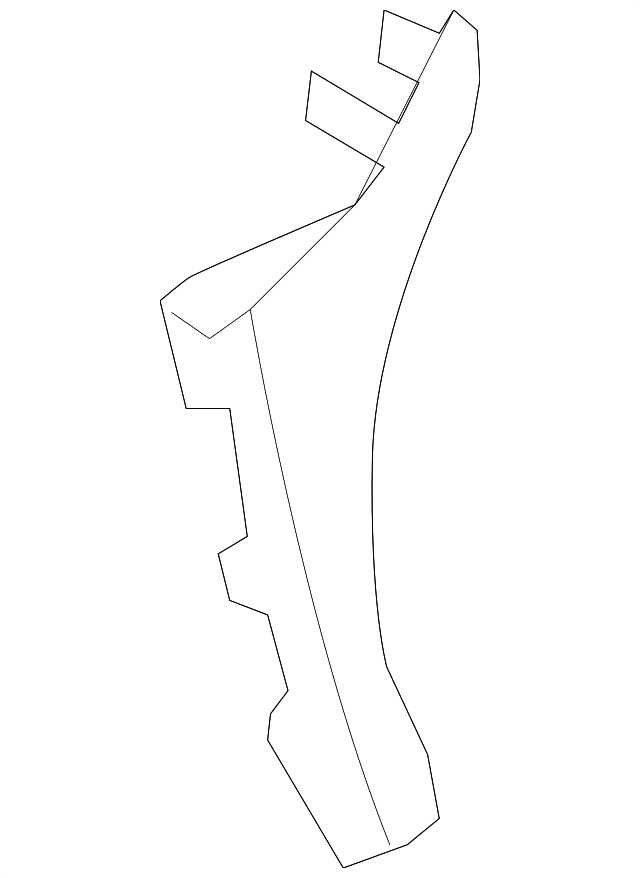 55432-48400-E0 Деталь LOWER TRIM, RIGHT