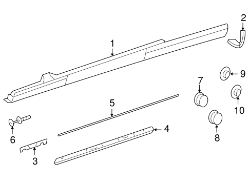 CL600 EXTERIOR TRIM - PILLARS