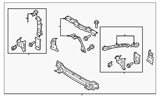53029CA0009P Деталь RADIATOR SUPPORT