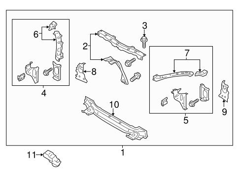 BRZ RADIATOR SUPPORT