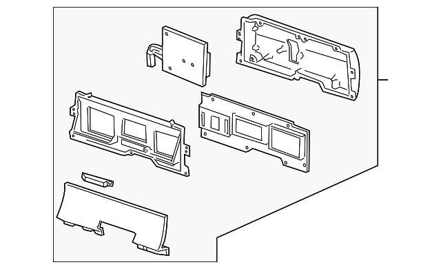 7W7Z-10849-GA Деталь INSTRUMENT CLUSTER