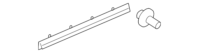 10429494 Деталь LOWER RETAINER, RIGHT