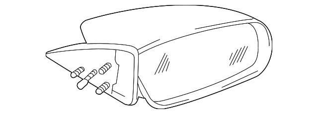MR520903 Деталь MIRROR, LEFT