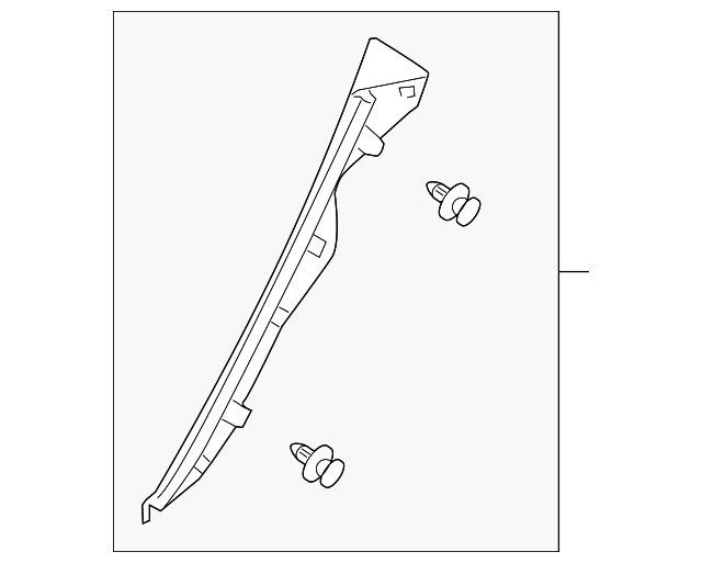 62551-12241-B1 Деталь LOWER QTR TRIM, RIGHT