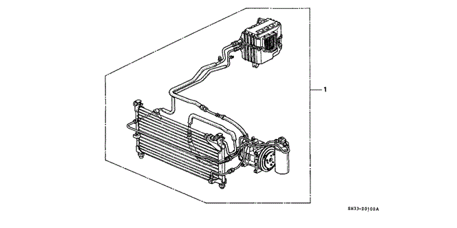 BODY / AIR CONDITIONING/KIT for 1991 Honda CIVIC HATCHBACK #1