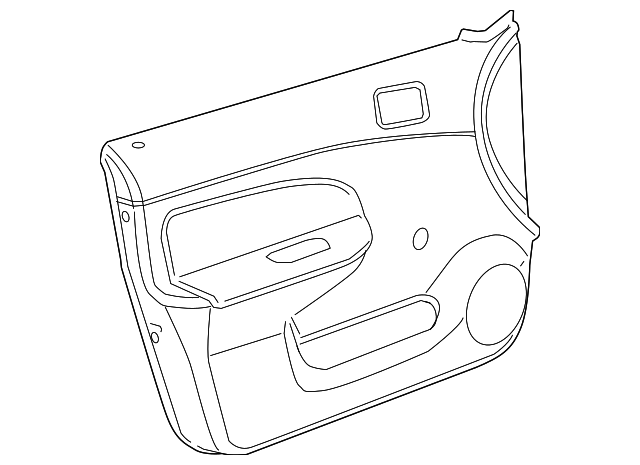 25825832 Деталь DOOR TRIM PANEL, RIGHT