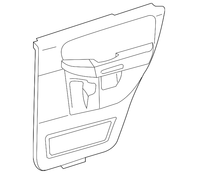 2L1Z-7827406-AAA Деталь DOOR TRIM PANEL, RIGHT