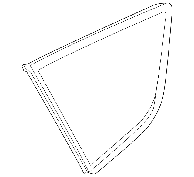 FM5Z-5829710-B Деталь QTR GLASS, RIGHT