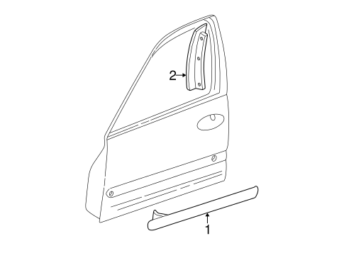 Classic EXTERIOR TRIM - FRONT DOOR