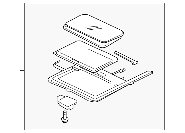5850A125YA Деталь SUNROOF ASSY