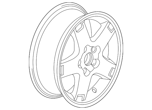 4321078J01 Деталь WHEEL, ALLOY