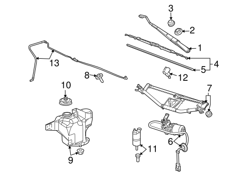 i-290 WIPER & WASHER COMPONENTS