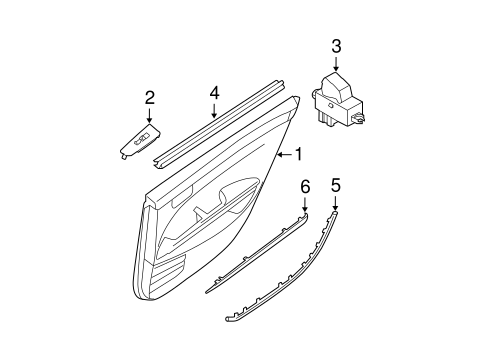 Maxima INTERIOR TRIM - REAR DOOR
