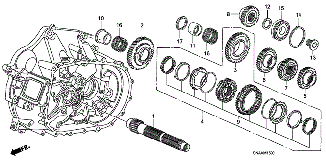CIVIC SEDAN MT COUNTERSHAFT (2.0L)