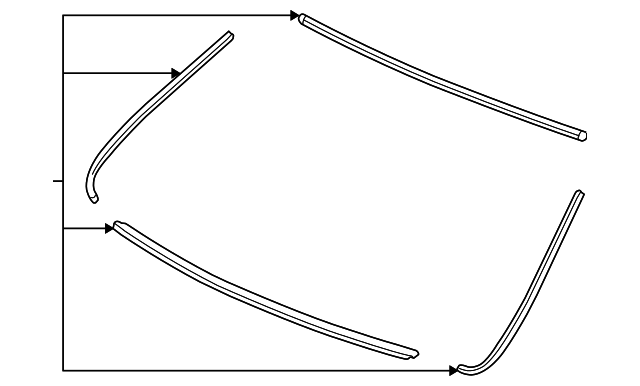 04733-SEA-000 Деталь RUBBER SET, RR. WINDSHIELD DAM