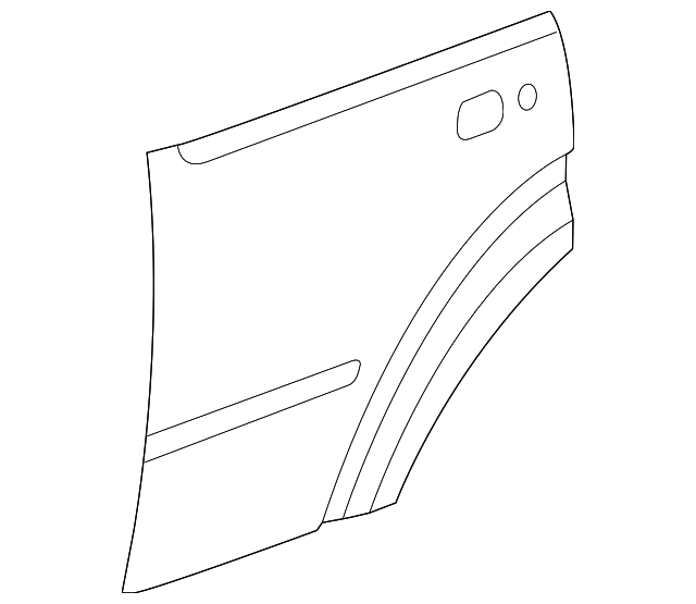 55396996AA Деталь OUTER PANEL, RIGHT