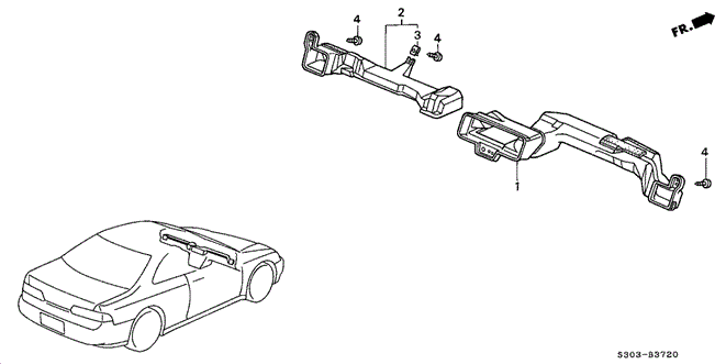 INTERIOR / BUMPER/DUCT for 1998 Honda PRELUDE #1